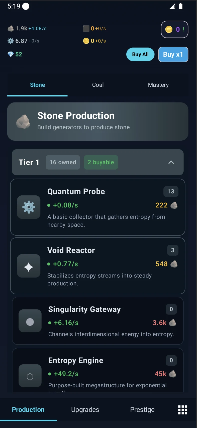 Infinite Idle (Beta) screenshot